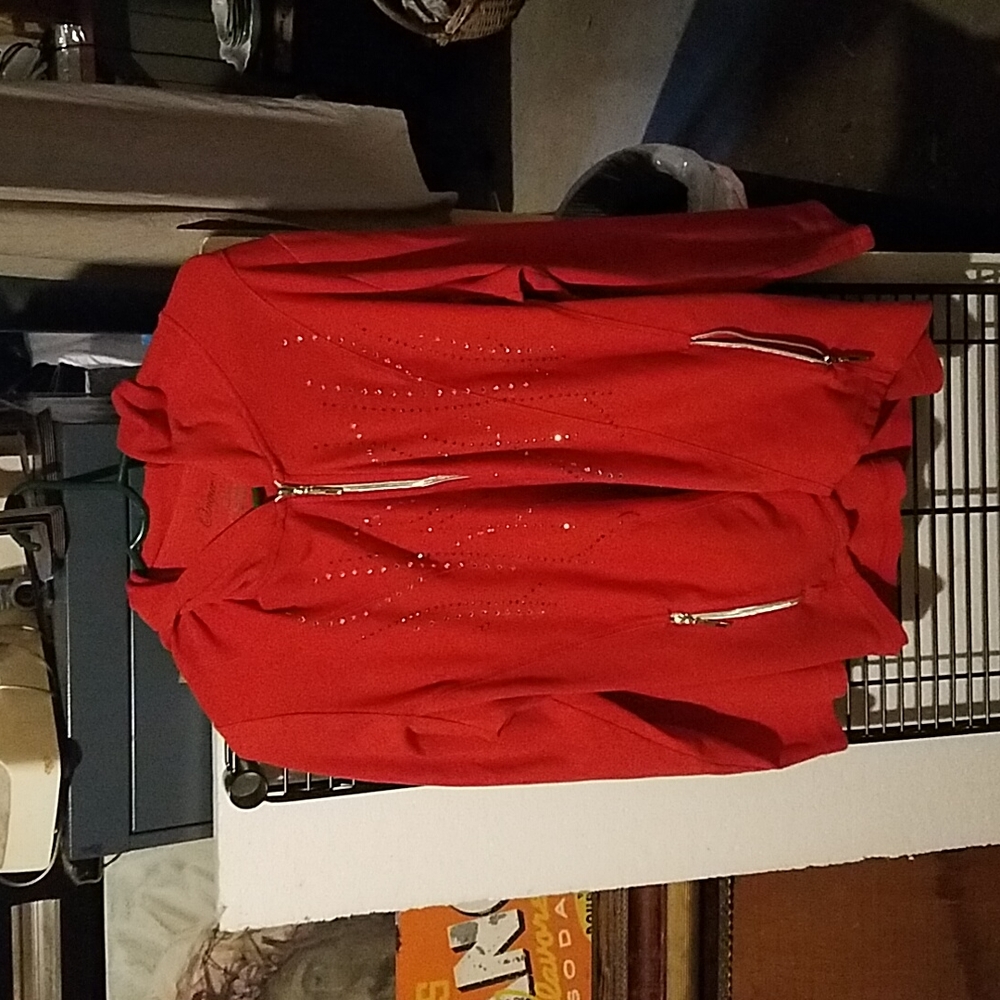 Hooded jacket with bling!